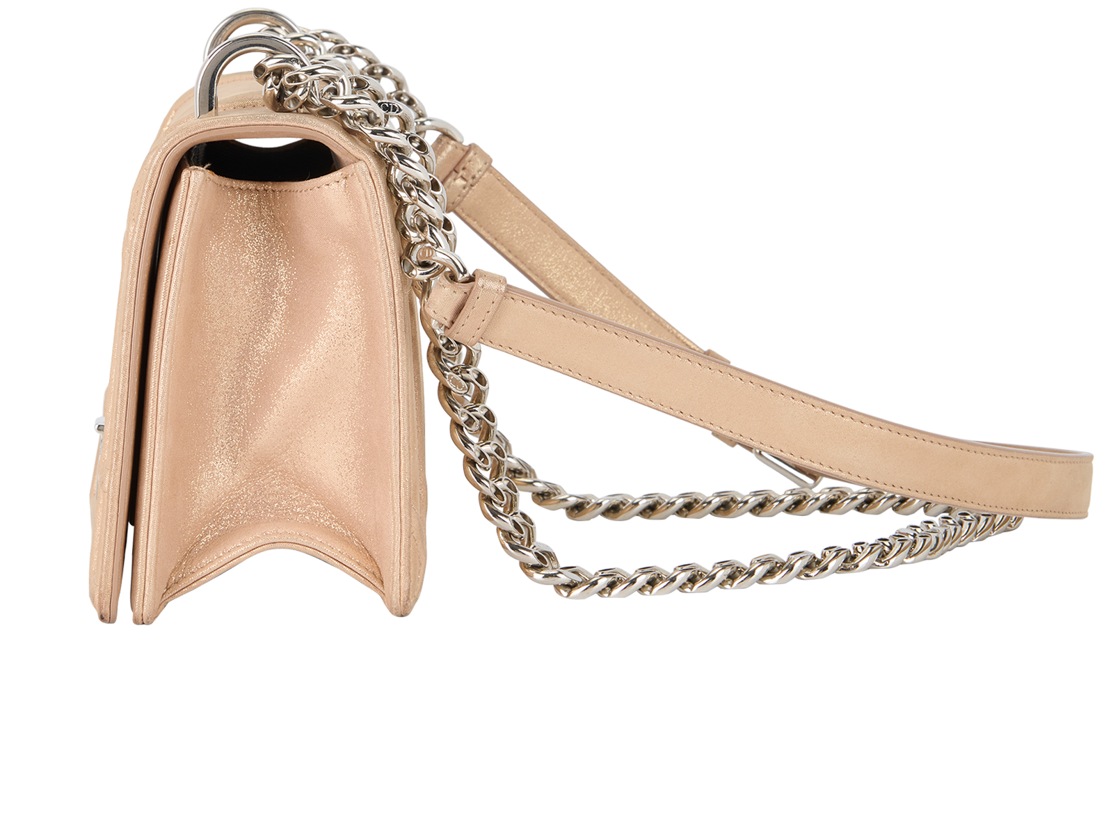 Small Diorama, &pound;990, Handbags, Gold, Nubuck, Bottom view